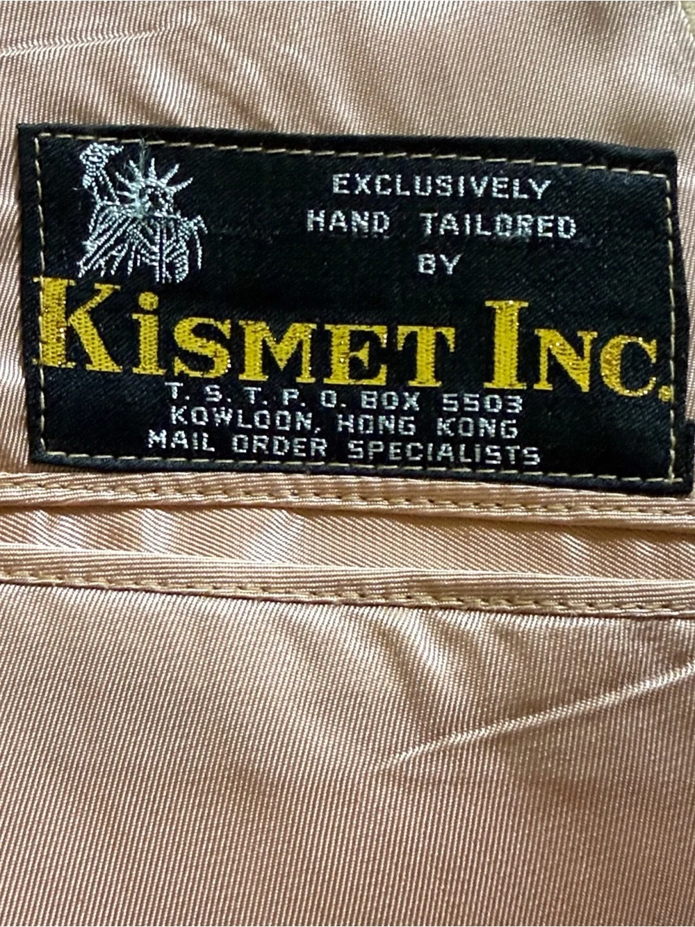 VTG Hand-Tailored Genuine Suede Early 70’s Sport Coat Kismet Inc. Hong Kong 42L